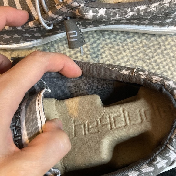 Hey Dude USA Greyed Patriotic Wally Mens Shoes 12 New - Picture 5 of 5